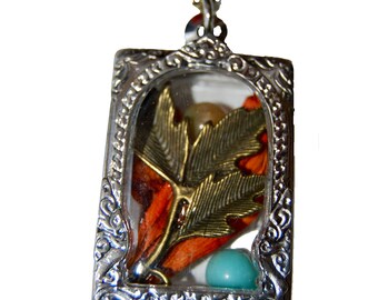 Ode an Maxfield Parrish Shadow Box Curio Halskette