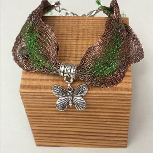 Into The Woods-Titanium Mesh Bracelet