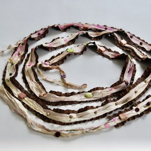 Beodan Ribbon- Prayer Beads-Earth Element, Tranquility and Grounding