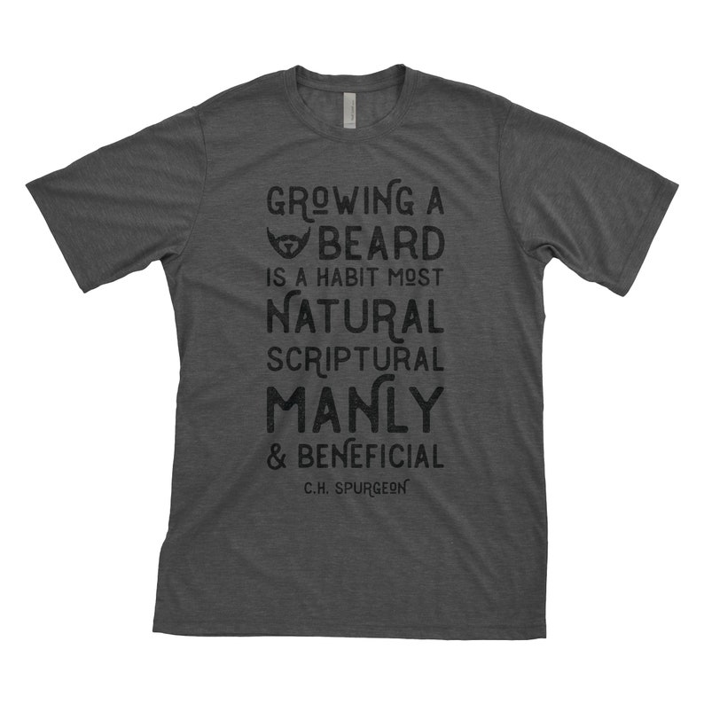 Spurgeon Quote Growing a Beard is a Habit Most Natural Etsy
