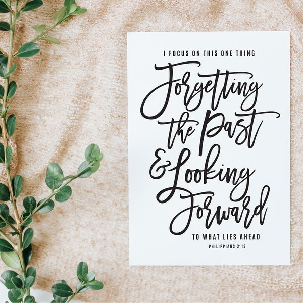 Scripture SVG, Christian SVG, Forget the Past, Philippians 3:13-14, cutting files