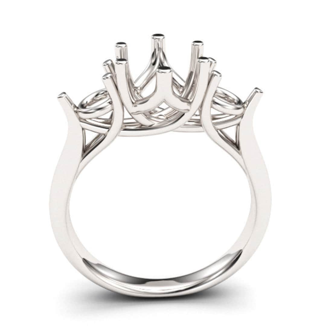 14K White Gold Wedding Ring Hand Engrave Hawaiian Heritage Design
