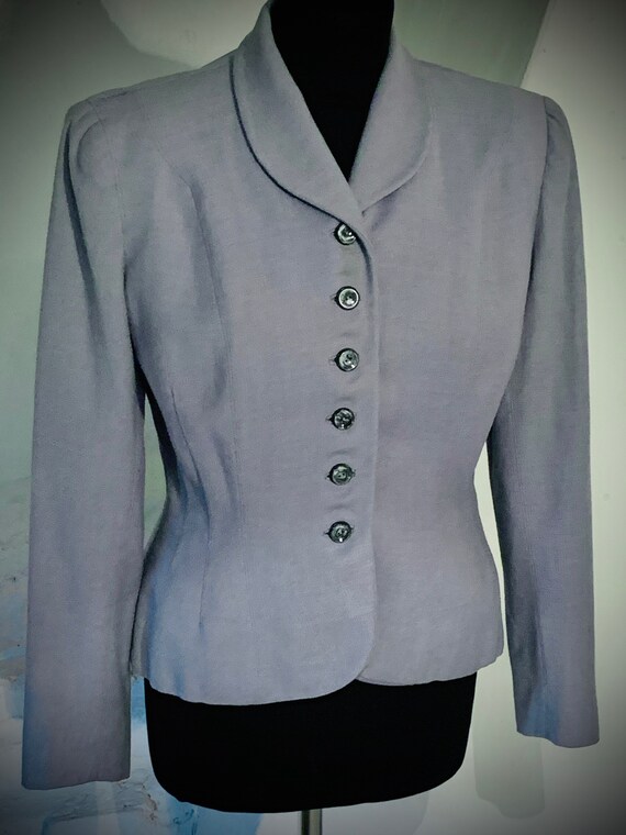 1940s light blue wool jacket