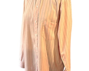 Camisa vintage americana de hombre de los años 40 con rayas rosas