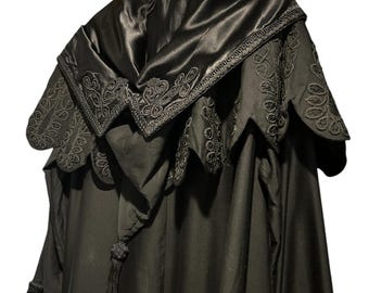 c1890 opera coat with hood and cape.