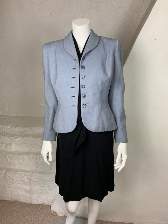 1940s light blue wool jacket