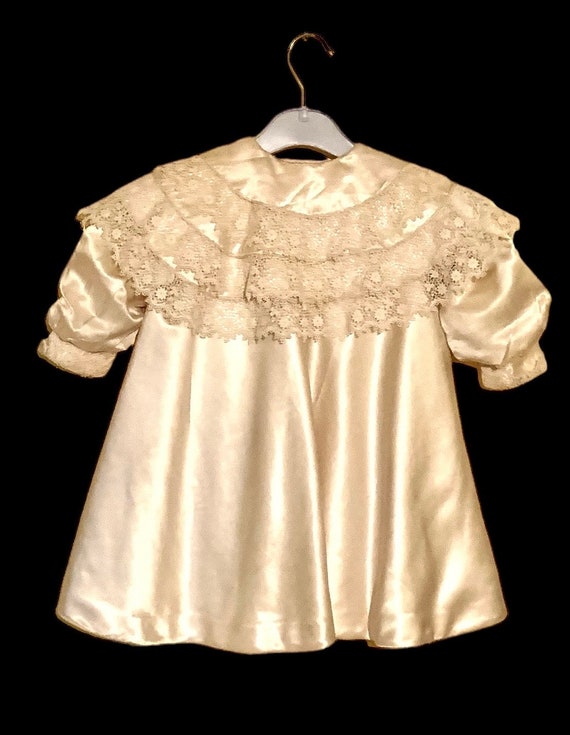 c1900 antique child’s coat, silk and lace. - image 2