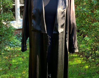 satin evening coat