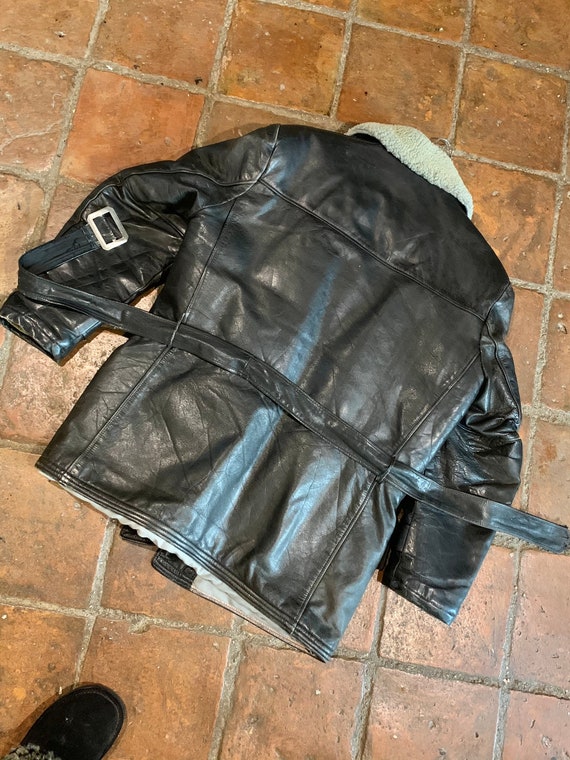 Gents 40s/50s vintage Barnstormer leather belted j