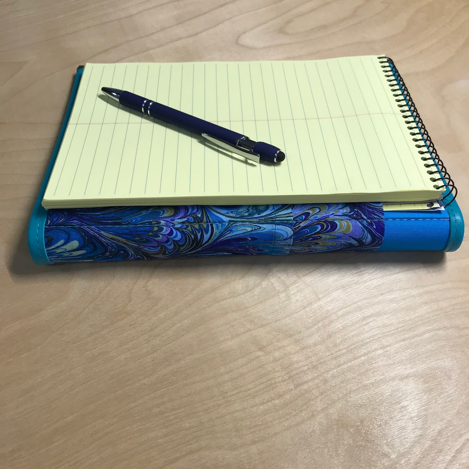 Steno Padfolio Notebook Cover Turquoise Etsy