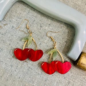 Cherry earrings design file | Fruit earrings | svg, png, pdf file *digital file only*