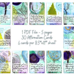 Bunte Affirmationskarten für Positivität und Fülle, inspirierendes Selbstfürsorge-Set, Achtsamkeitsgeschenk für Freunde und Familie
