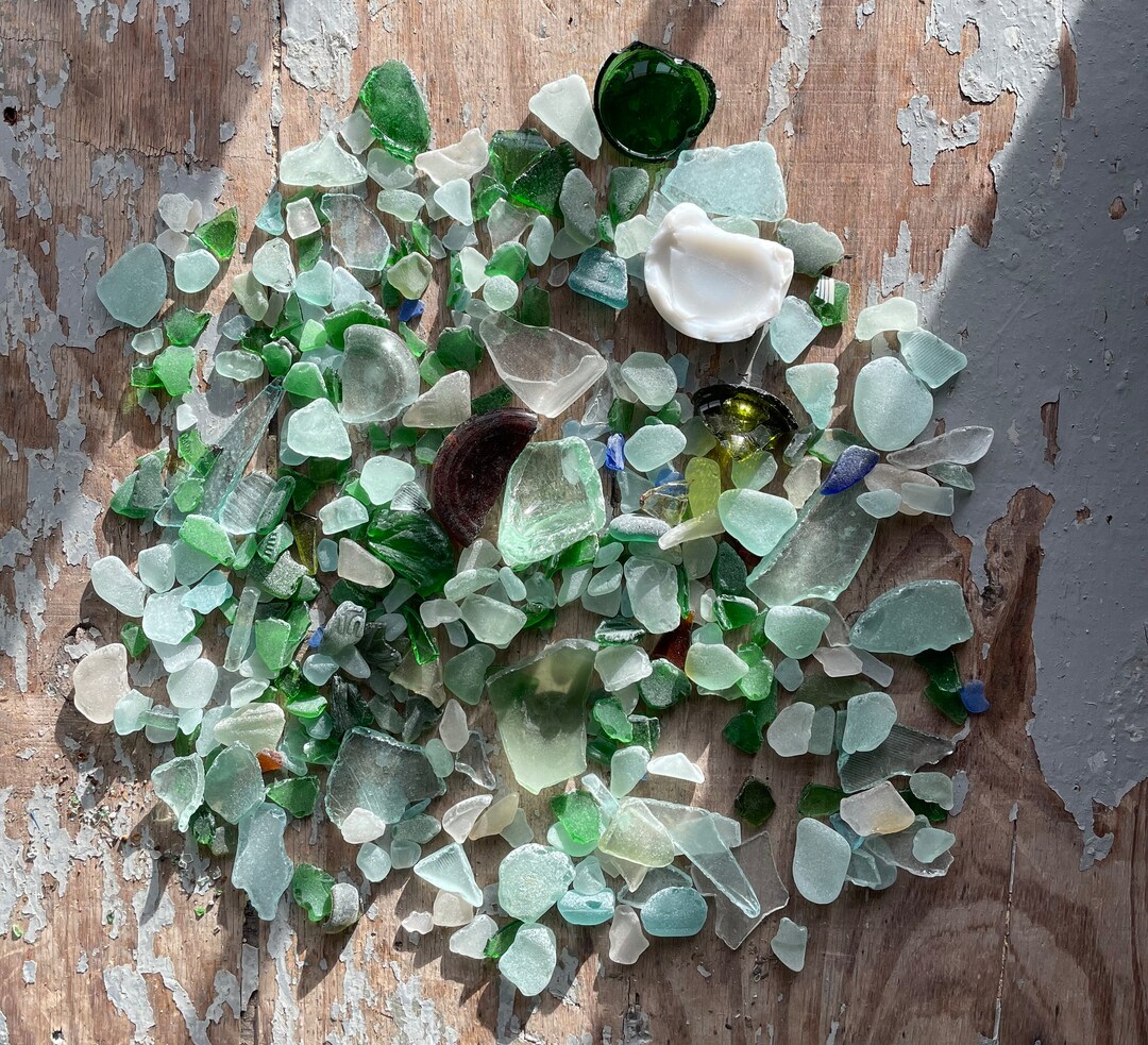 Sea Tumbled Glass From British Beaches 1.5kg Bag Collection 7 - Etsy