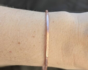 Thin Copper Bangle - Large