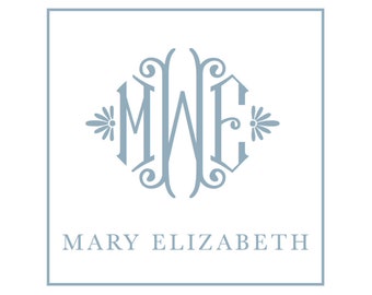 Monogram Enclosure Cards, Gift Tags, or Stickers