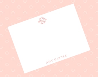 Monogram Notecard Personalized Stationery