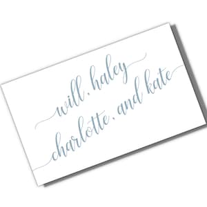 Personalized Script Family Enclosure Cards Calling Card  Family  Enclosure Card