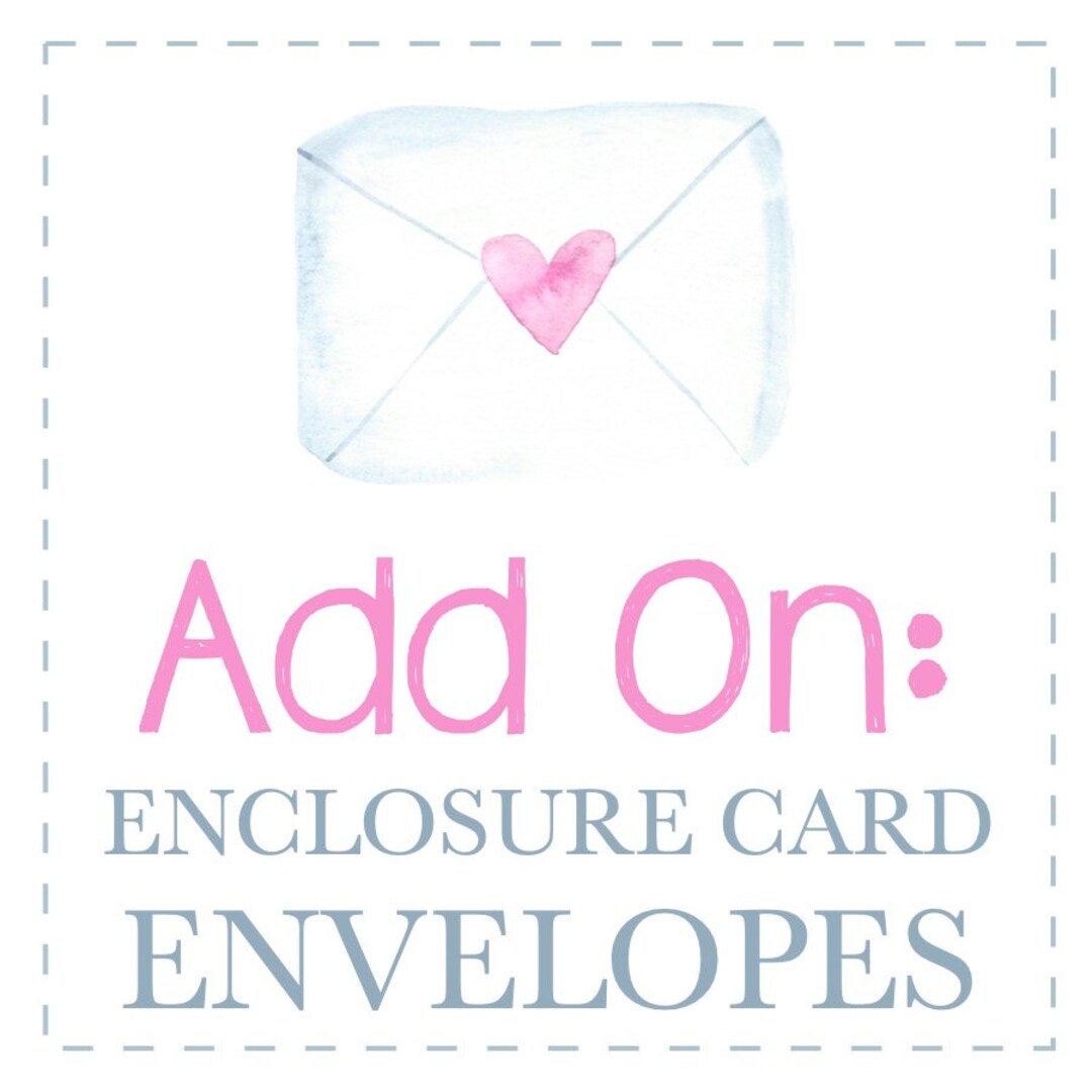 Set of Enclosure Card Envelopes Etsy