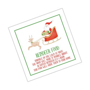 Aquarel Christmas Crest Enclosure Card, Christmas Tag, Christmas Sticker Aangepaste Christmas Tag Gepersonaliseerde Christmas Enclosure Card