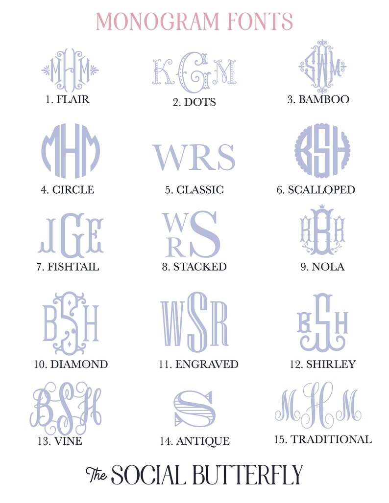 Monogram Enclosure Cards, Gift Tags, or Stickers - Etsy