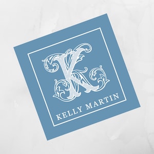 Festfarbe Monogramm schicke Beilagenkarten Visitenkarten-Rebe-Monogramm-Familien-Monogramm Beilagenkarte
