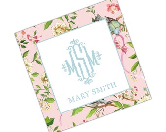 Watercolor Pink Chinoiserie Enclosure Cards Calling Card