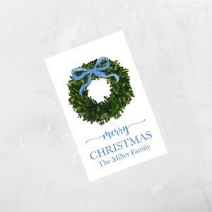 Watercolor Christmas Enclosure Card, Christmas Tag, Christmas Sticker Customized Christmas Tag Personalized Christmas Enclosure Card