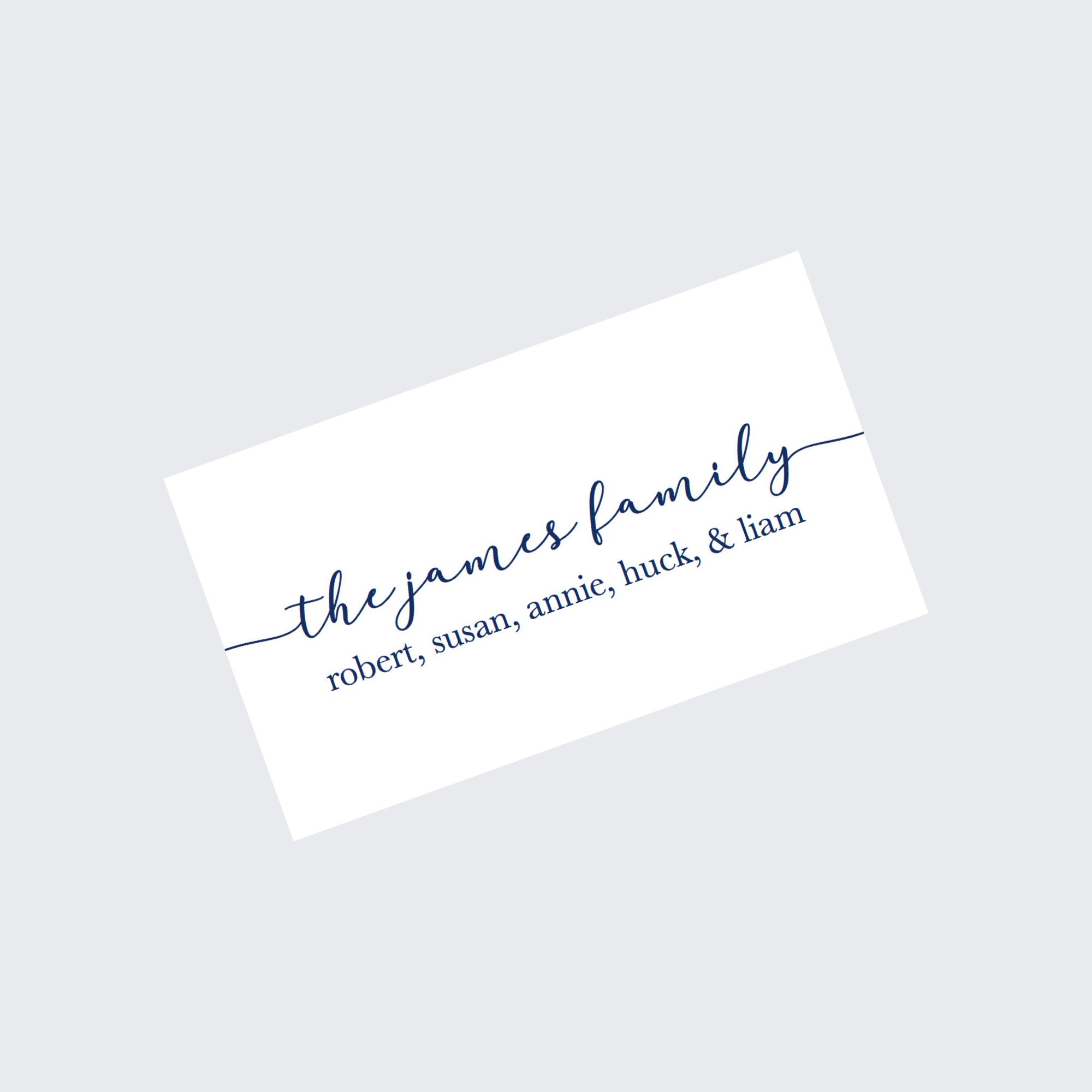 Personalized Family Enclosure Cards Calling Card  Family  Enclosure Card