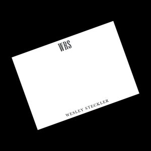 Monogram Notecard Personalized Stationery