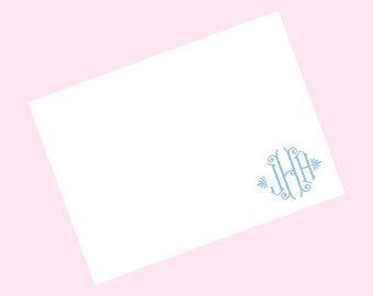 Monogram Notecard Personalized Stationery