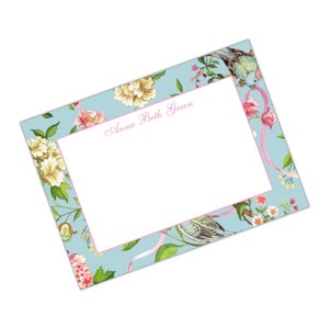 Blocnote van de blocnote van de waterverf de Blauwe Chinoiserie grandmillennial Kantoorbehoeften Blocnote