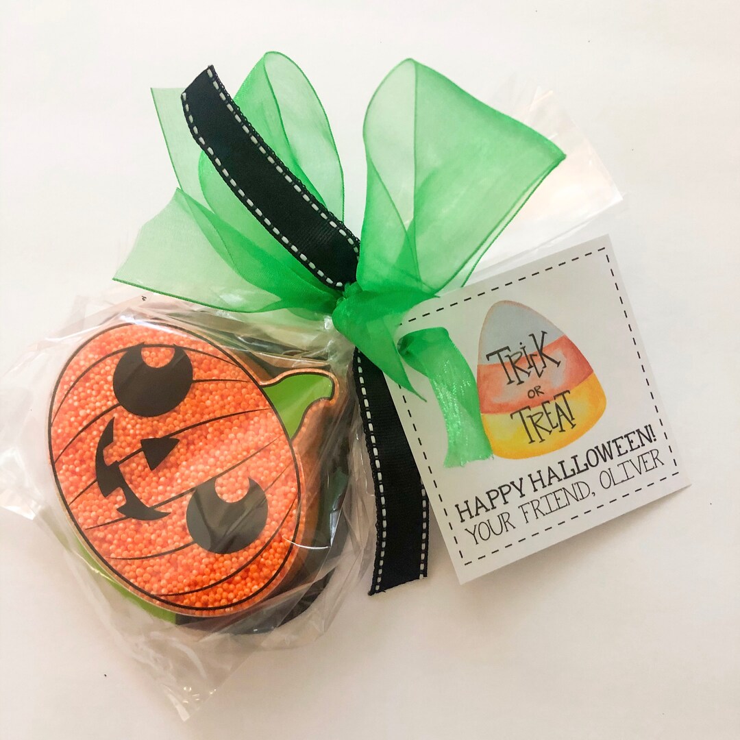Candy Corn Trick or Treat Halloween Treat Tag - Etsy