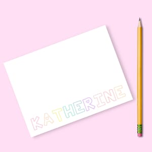 Stationery for Child or Teen Notecard Personalized Stationery Gift for Child Gift for Teen