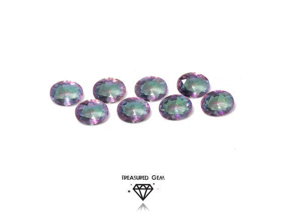 Pierre Précieuse Topaze Mystique Arc-En-Ciel – Cabochon Ovale 12.60 Carats