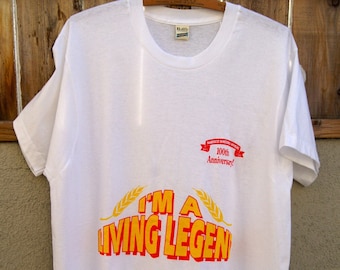 ヴィンテージ 100% コットン ナビスコ 100 周年記念 1992 I'm A Living Legend T シャツ