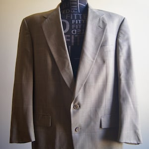 Vintage Austin Reed Plaid Wool Suit: Jacket 42R, Pants 35W