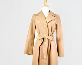 Vintage Foxland by Lanson Ladies Full Length Fullly-Lined Coat / ILGWU Label / Union Made