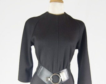 Black Vintage 1960's Jonathan Logan Dress