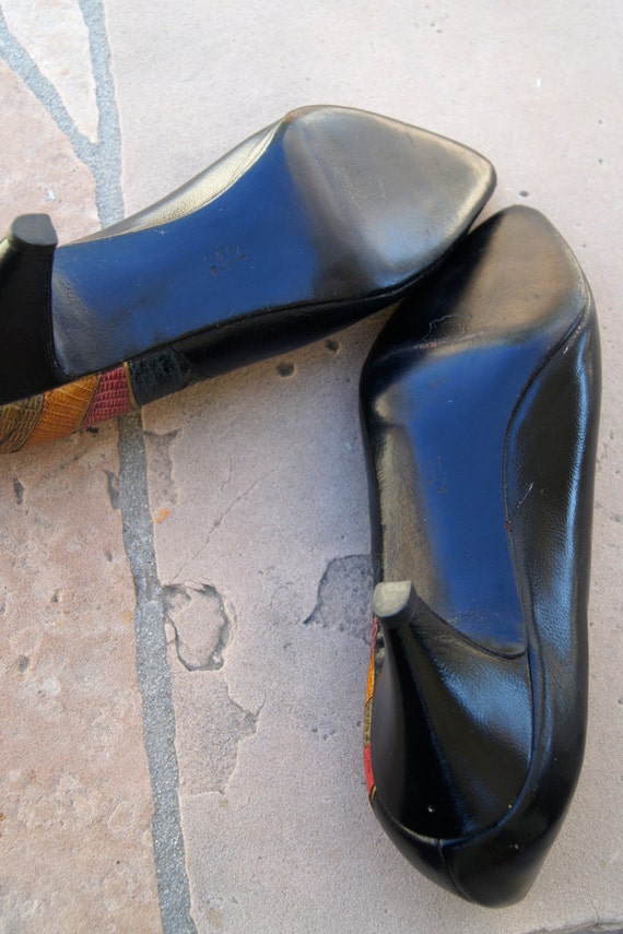 Vintage 1970s Sheshtawy Mode High Heels Pumps New… - image 4