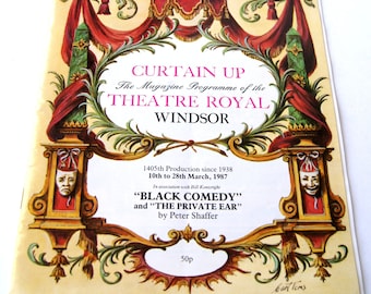 Vintage Theatre Royal Windsor Program – Black Comedy, 1987