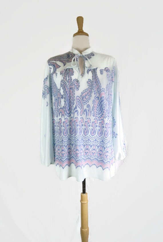 Vintage Mister Remo of California Paisley Blouse … - image 2