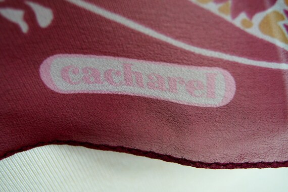 Vintage Cacharel for Glentex Women's Square Scarf… - image 3