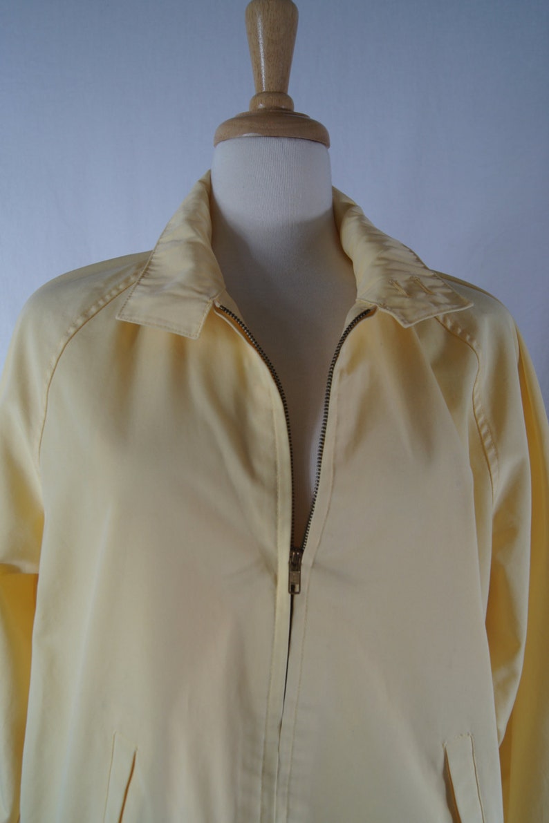 Vintage Izod Lacoste Yellow Zip Long Sleeve Jacket Women's | Etsy