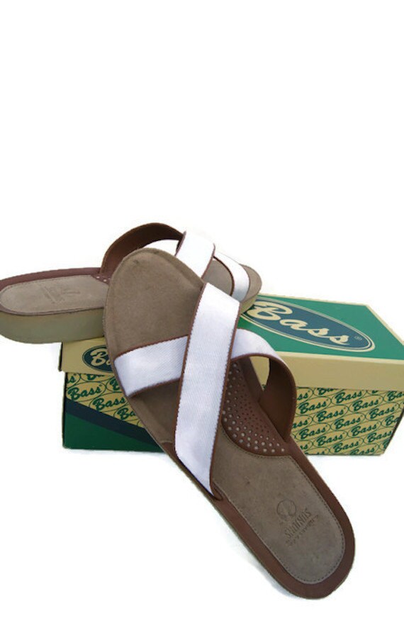 bass sandals 1980s