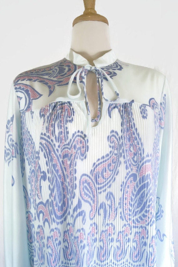 Vintage Mister Remo of California Paisley Blouse B
