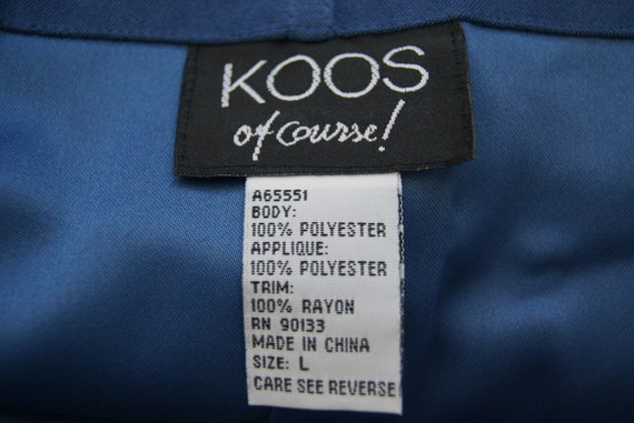 1990s Koos of Course! Blue Dress Vintage - image 7