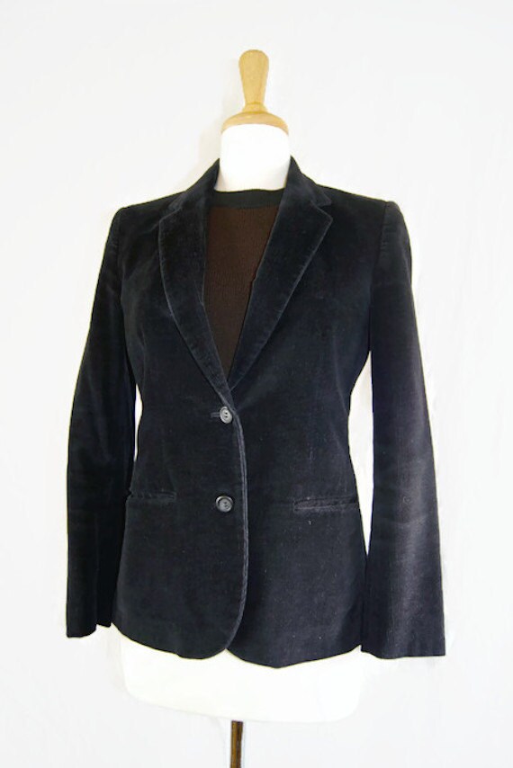 1980's Vintage Buffums Black Women's Blazer Jacket - image 1