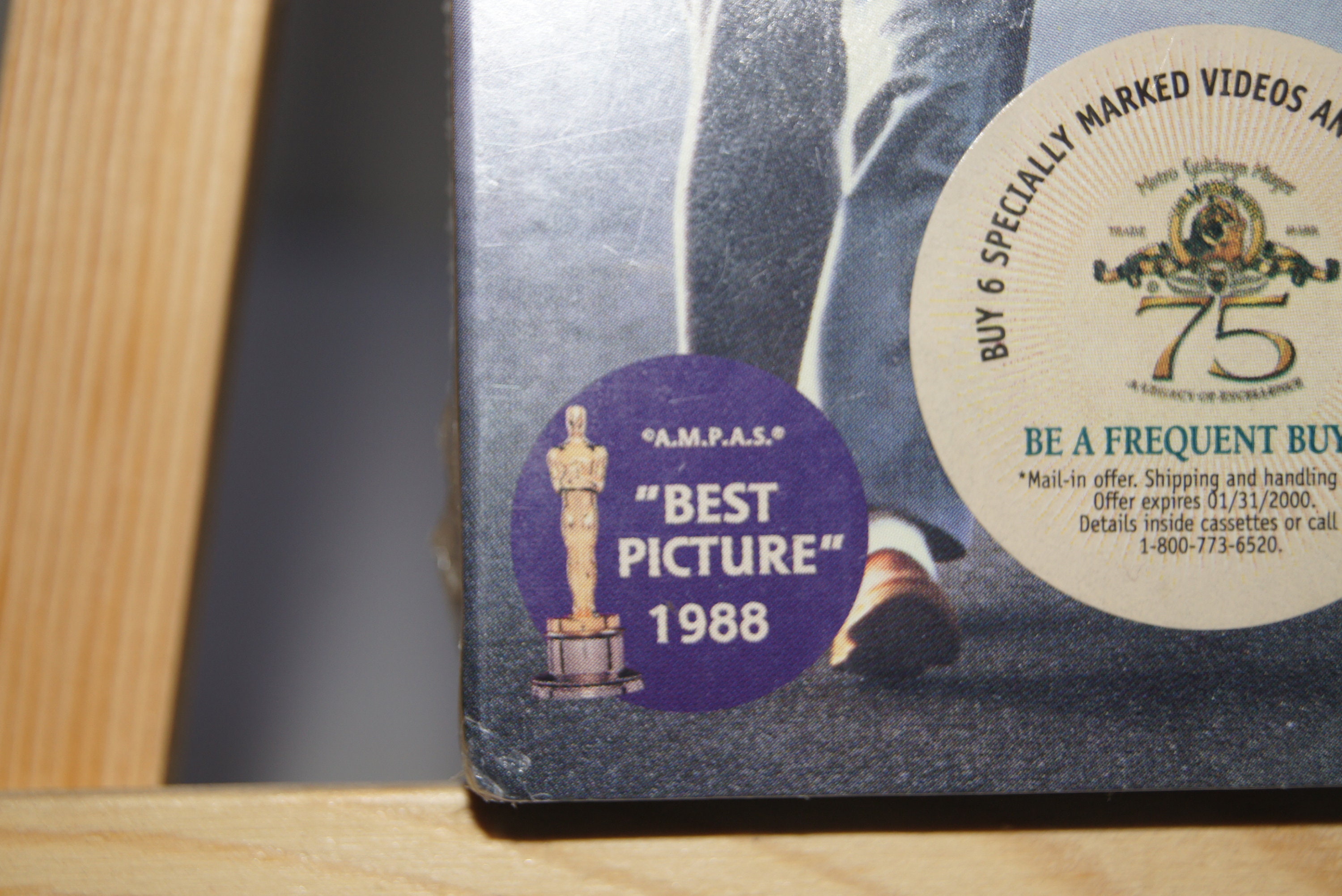 Rain Man VHS Tape Movie Full Screen Edition Tom Cruise Dustin Hoffman Oscar  27616164834