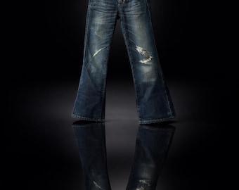 Pantalones vaqueros True Religion Bootcut para mujer, talla 27, estilo vintage.