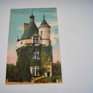Vintage Unused Postcard - Chenonceau - Le Chateau - La Tour des Marques - The Castle Marques Tower - Carte Postale